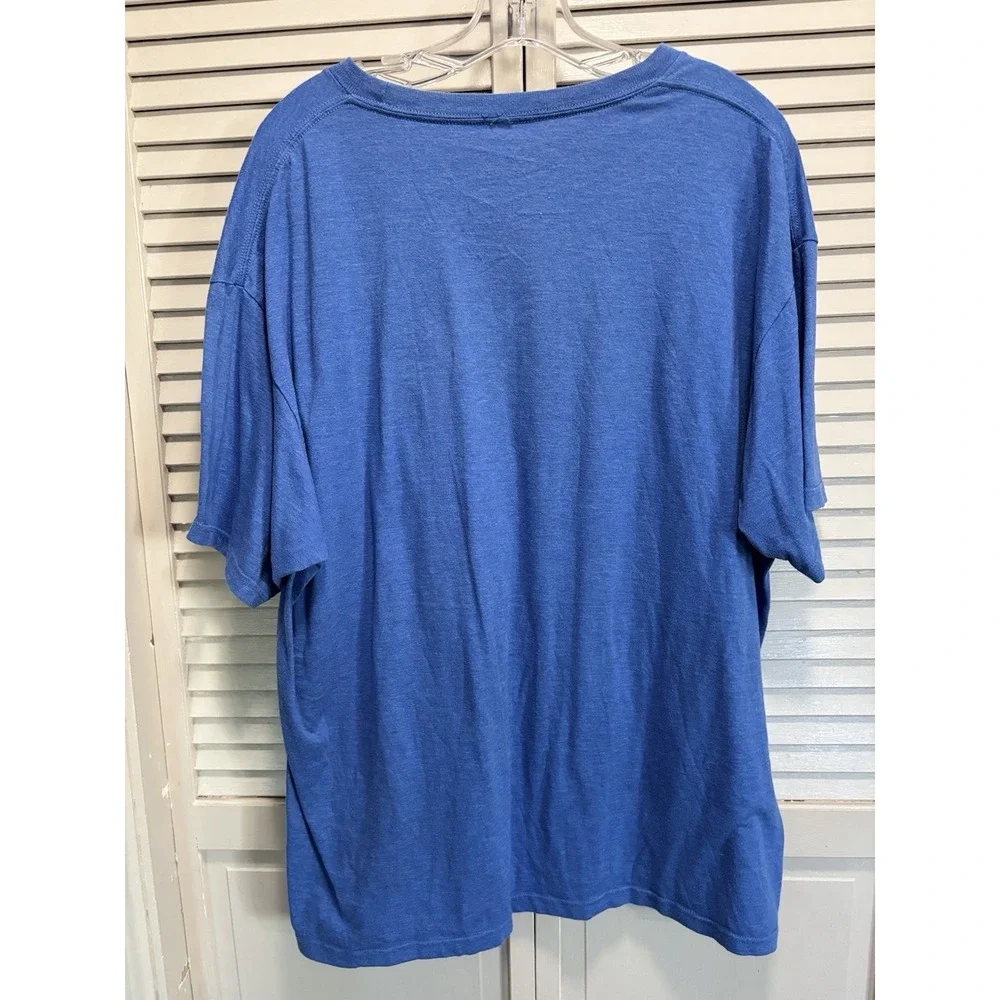 Disney Goofy Buff Tshirt Crew Neck Short Sleeve Size 2XL Graphic Blue Cartoon
